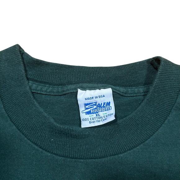 Vintage 90s Green Bay Packers AOP Sleeves Graphic T-Shirt 1994 USA XL - Picture 4 of 4
